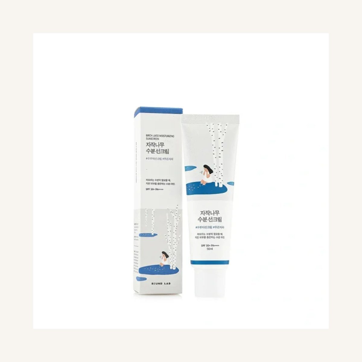Round Lab - Birch Juice Moisturizing Sun Cream SPF50+ PA++++, 50ml